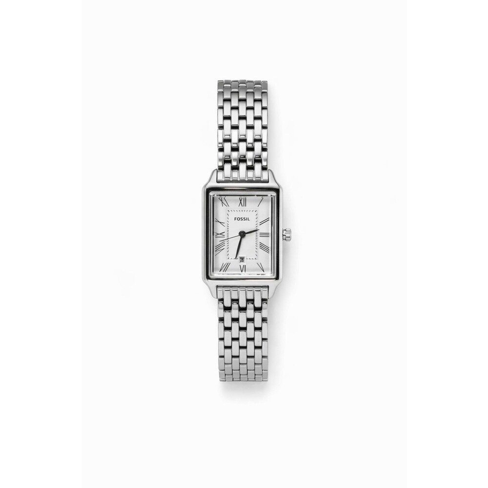 Fossil Raquel ES5221 Women's Silver-Tone Bracelet Watch 23mm